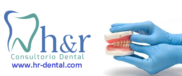 Logo de hr consultorio dental